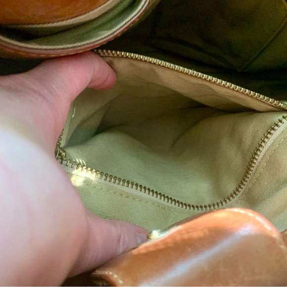 J. Crew Brown/Camel Leather Campo Bag - Picture 13 of 16